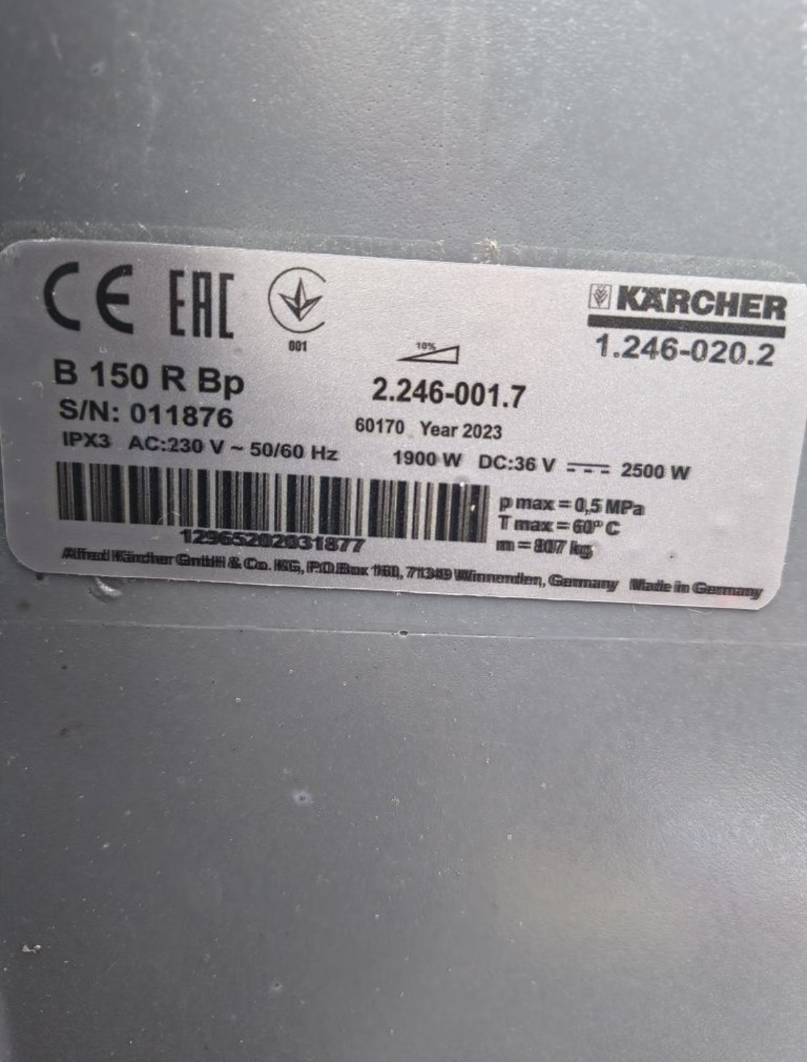 Szorowarka Karcher B 150 R - obrazek 7