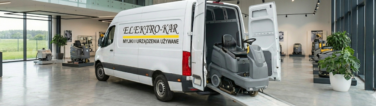 Wynajem szorowarek samojezdnych z siedziskiem i ręcznych Karcher Ryki