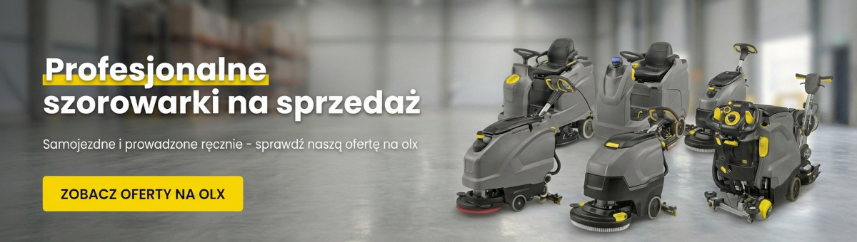 Wynajem szorowarek samojezdnych z siedziskiem i ręcznych Karcher Ryki